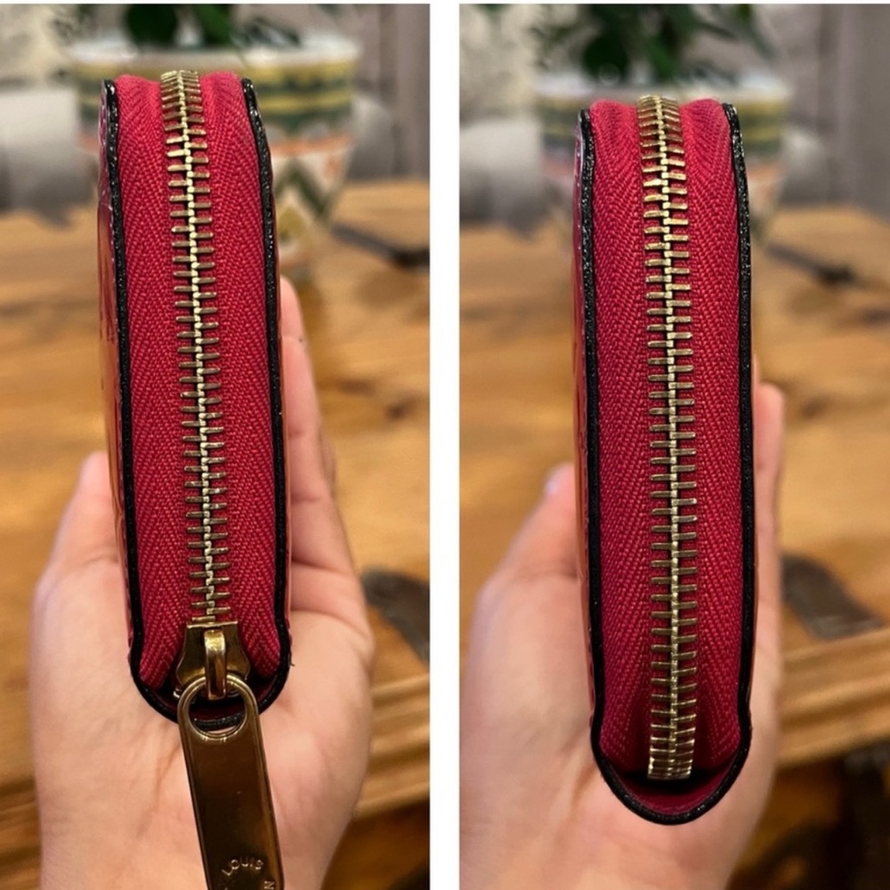 Louis Vuitton Red long wallet - Picture 8 of 12